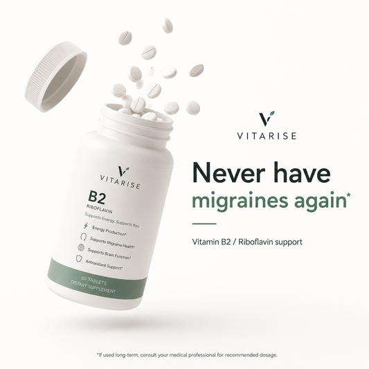 Vitarise® Vitamin B2 - The Ultimate Migraine Treatment
